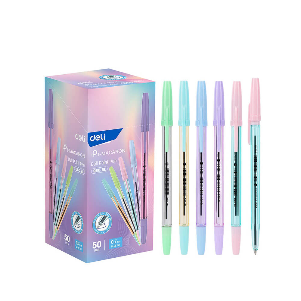 Bút bi deli đậy nắp EQ6C